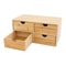 Bamboo 4Drawer Desktop Organizer For Desk Storage 0