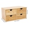 Bamboo 4Drawer Desktop Organizer For Desk Storage 2