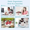 360 Degree Rotating Desk Organizer With 7 Removable Bins 4