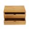 Bamboo Desktop Organizer With 2 Drawers For Desk Storage 10