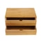 Bamboo Desktop Organizer With 2 Drawers For Desk Storage 10