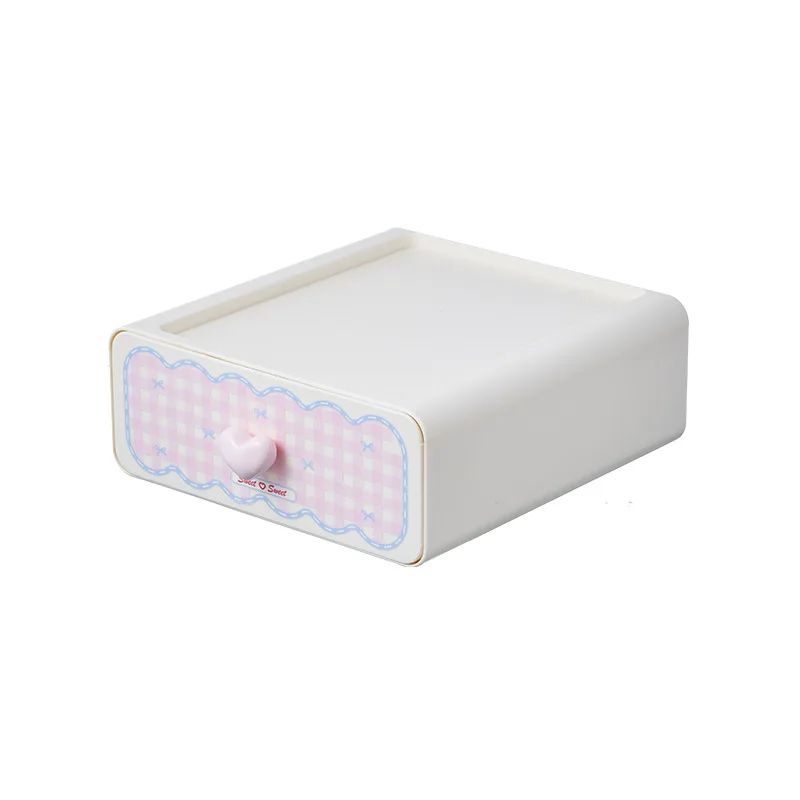 Sweetheart Girl Pink Drawer Storage Box For Desktop 2