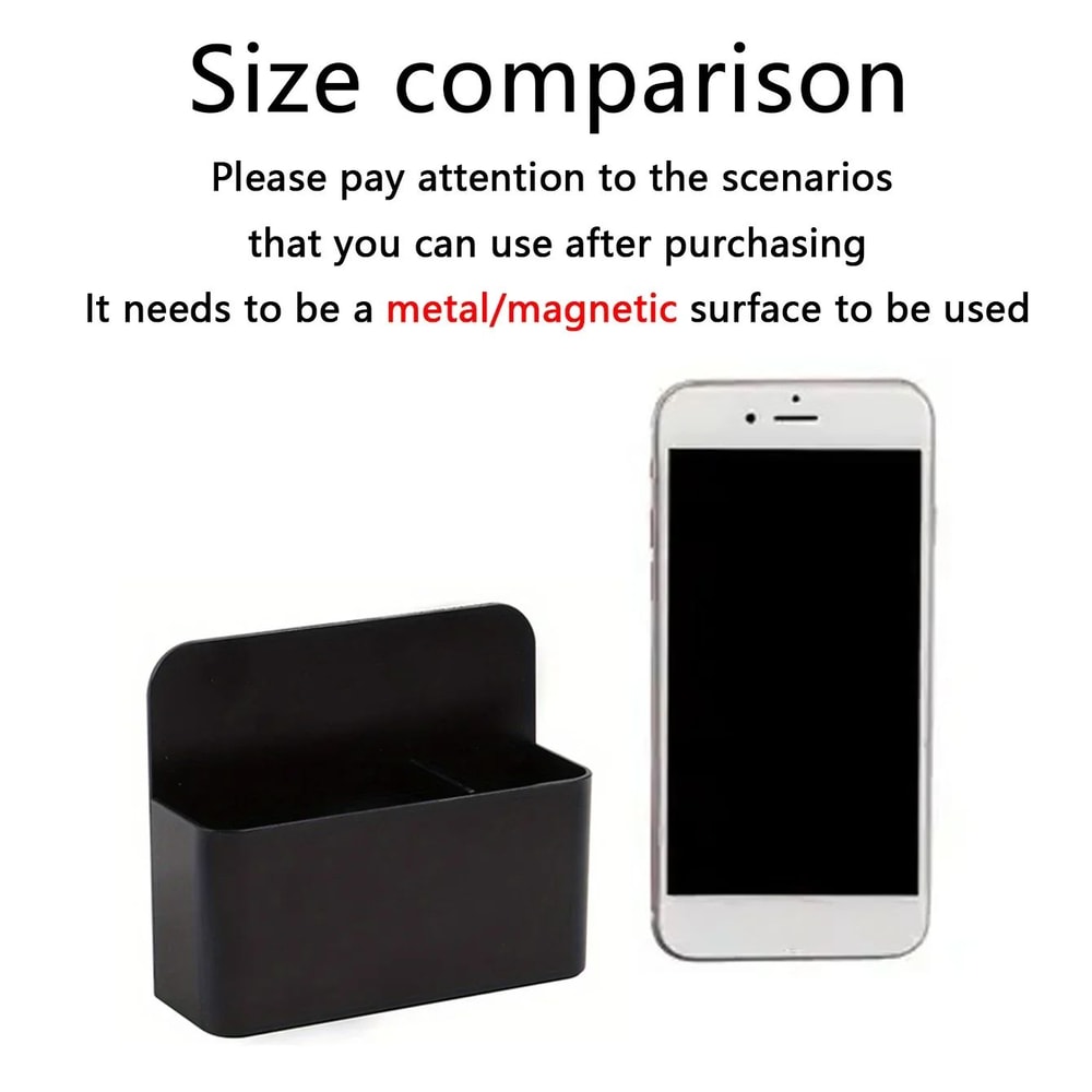 Magnetic Mini Pen And Chalk Holder With MultiSection Storage 7
