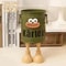 Cartoon Pen Holder Desk Organizer With Random Letter Stickers 9