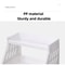 White Double Tier Desktop Storage Shelf With Cats Paw Design 9