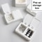 White Large Capacity Desktop Storage Box Organizer 2