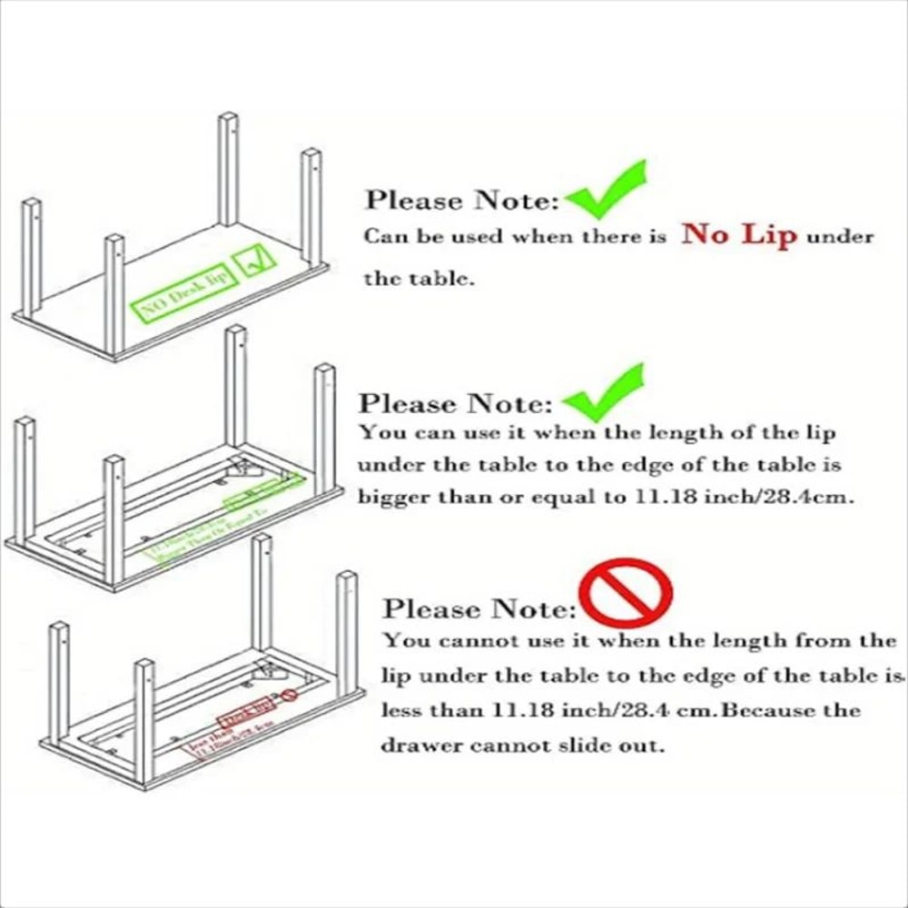 SelfAdhesive Hidden Desk And Cabinet Drawer Organizer 4