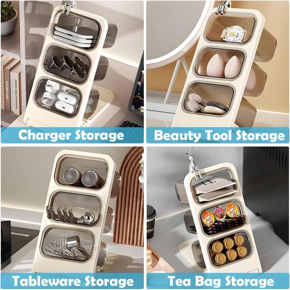 Foldable Desk Pen MultiUse Organizer With 3 Large Compartments 1