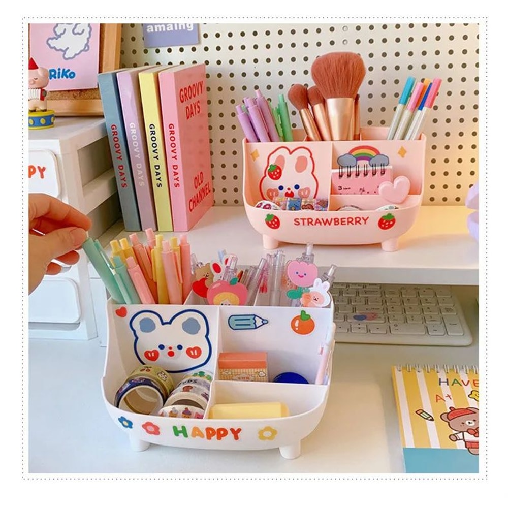 Cute Girl Heart Large Capacity Desktop Storage Box 6