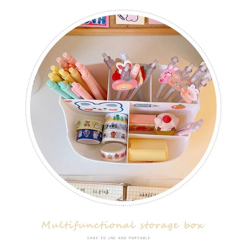 Cute Girl Heart Large Capacity Desktop Storage Box 7