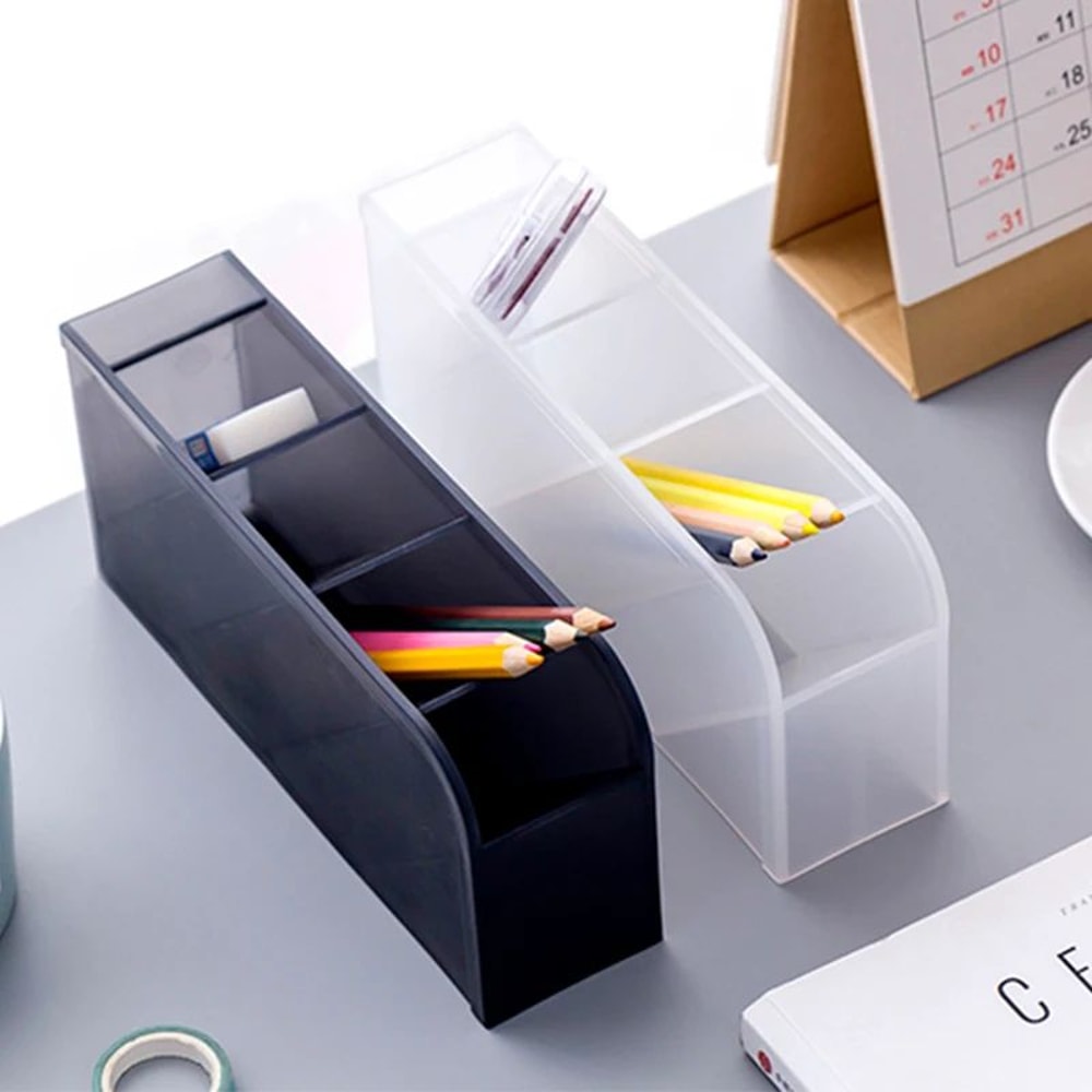 Large Capacity Oblique Desktop Pen And Stationery Organizer 3