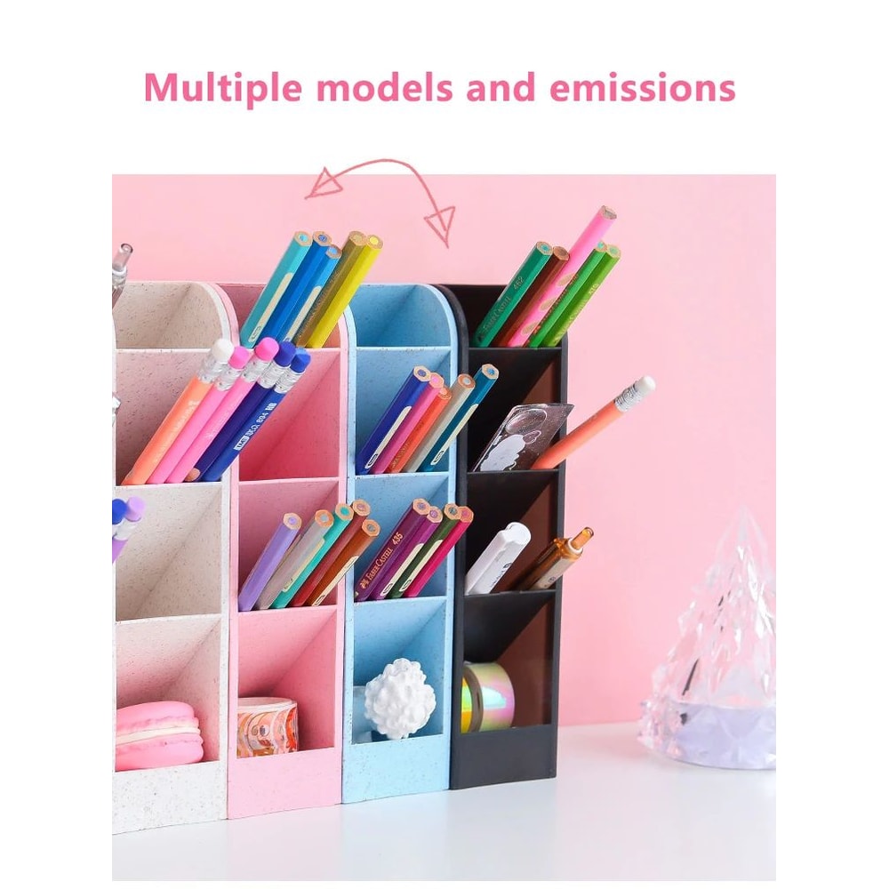 Large Capacity Oblique Desktop Pen And Stationery Organizer 7