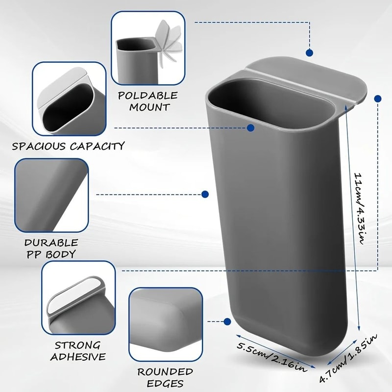 ClipOn Pen And Pencil Holder Storage Set With Adhesive Base 1