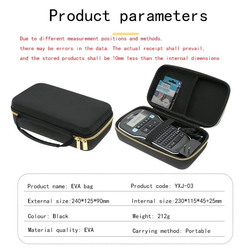 Hard EVA Protective Case For DYMO LM160 LM280 Label Printer 6