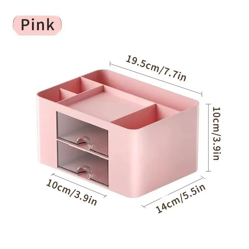 Large Capacity Pen Organizer With 2 Drawers For Desk 16