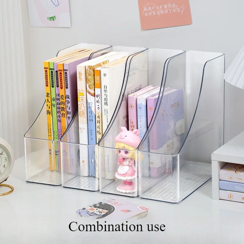 A4 Transparent Acrylic Vertical Desktop Organizer Shelf 0
