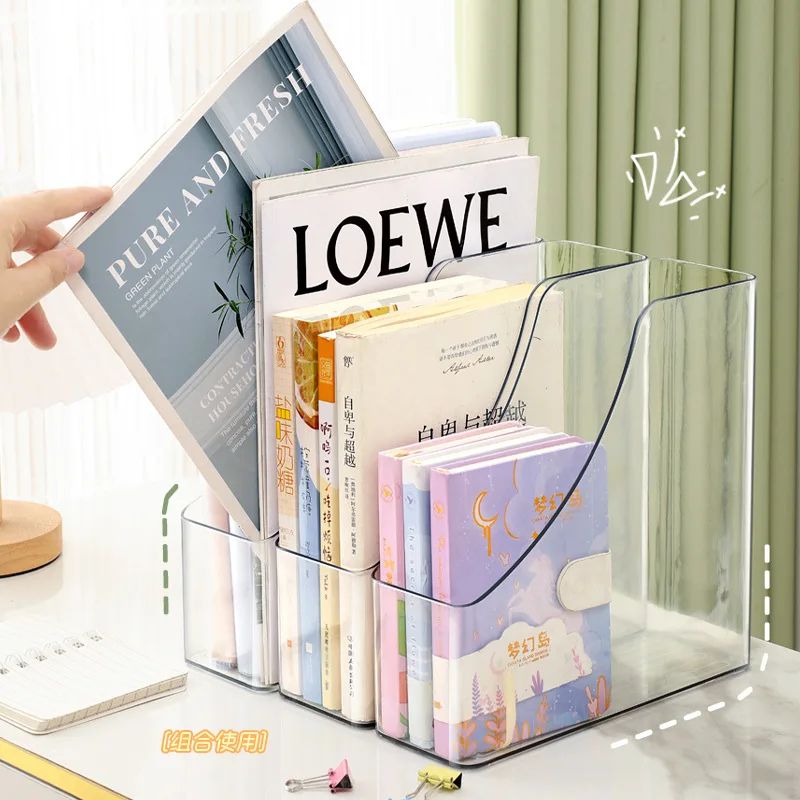 A4 Transparent Acrylic Vertical Desktop Organizer Shelf 1