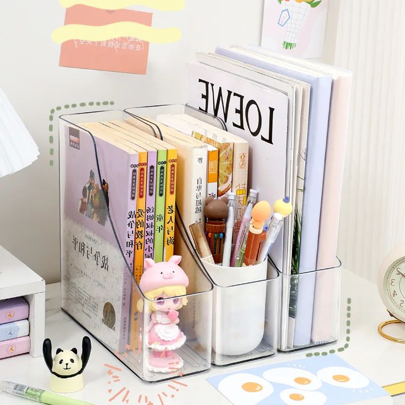 A4 Transparent Acrylic Vertical Desktop Organizer Shelf 2