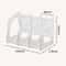 A4 Transparent Acrylic Vertical Desktop Organizer Shelf 8
