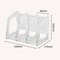 A4 Transparent Acrylic Vertical Desktop Organizer Shelf 8