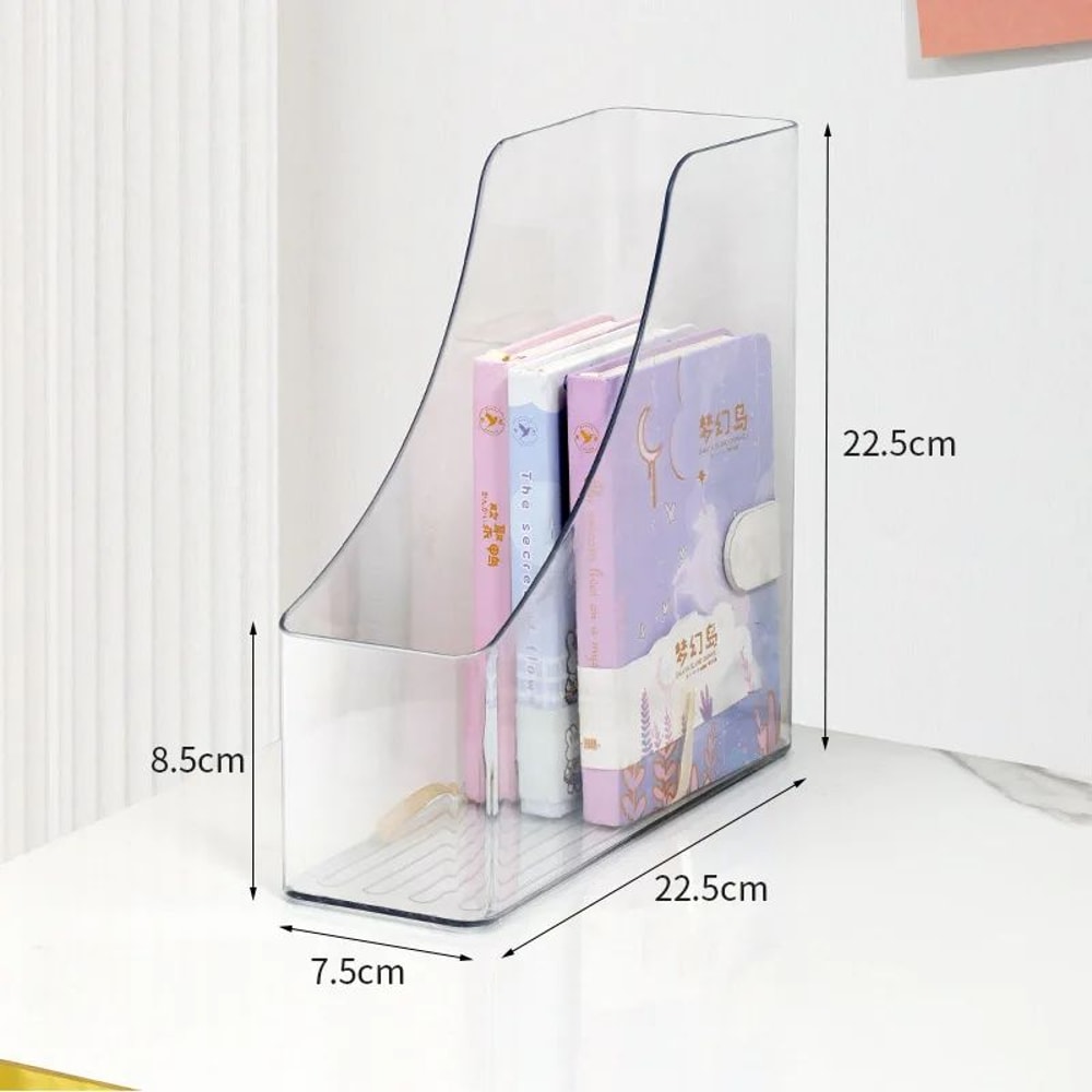 A4 Transparent Acrylic Vertical Desktop Organizer Shelf 10