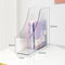 A4 Transparent Acrylic Vertical Desktop Organizer Shelf 10