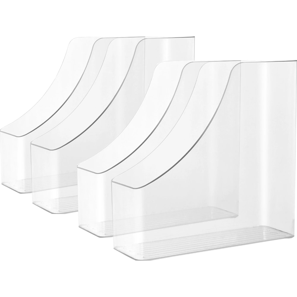 A4 Transparent Acrylic Vertical Desktop Organizer Shelf 12