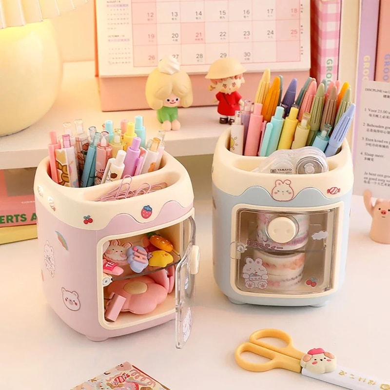 Kawaii Large Desktop Pen Holder And Multifunction Organizer 0