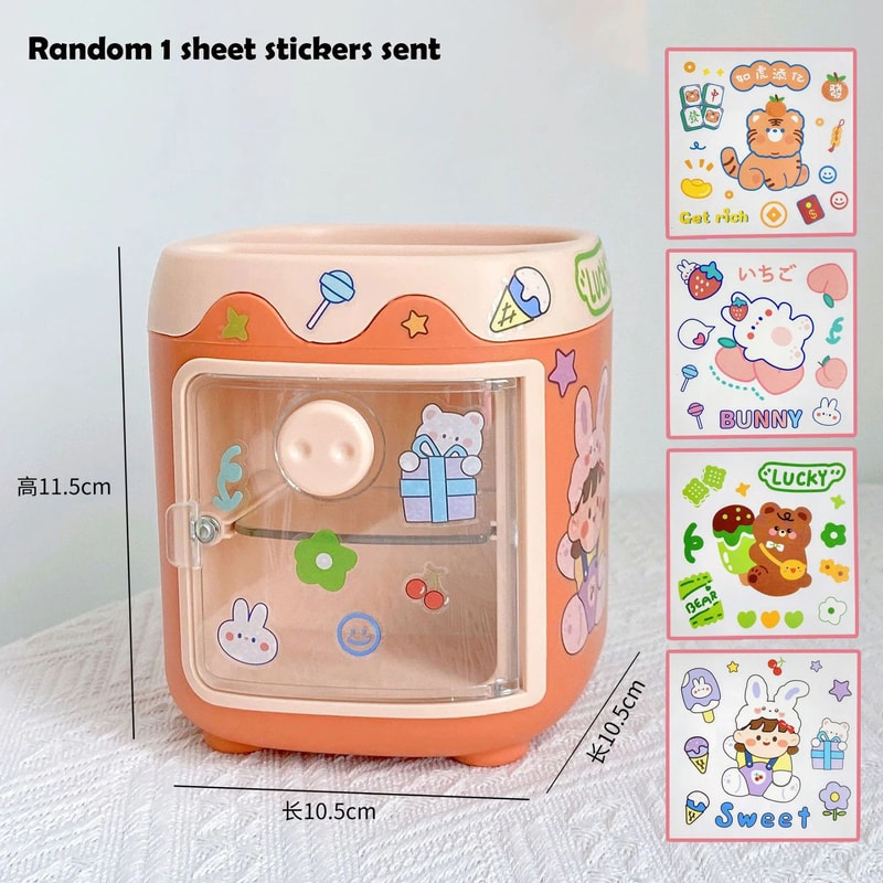 Kawaii Large Desktop Pen Holder And Multifunction Organizer 9