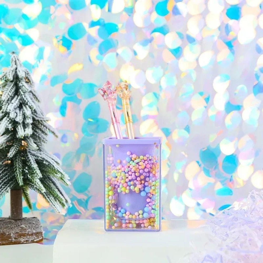 Colorful Acrylic Piggy Drawer Pen Holder And Multifunction Organizer 9