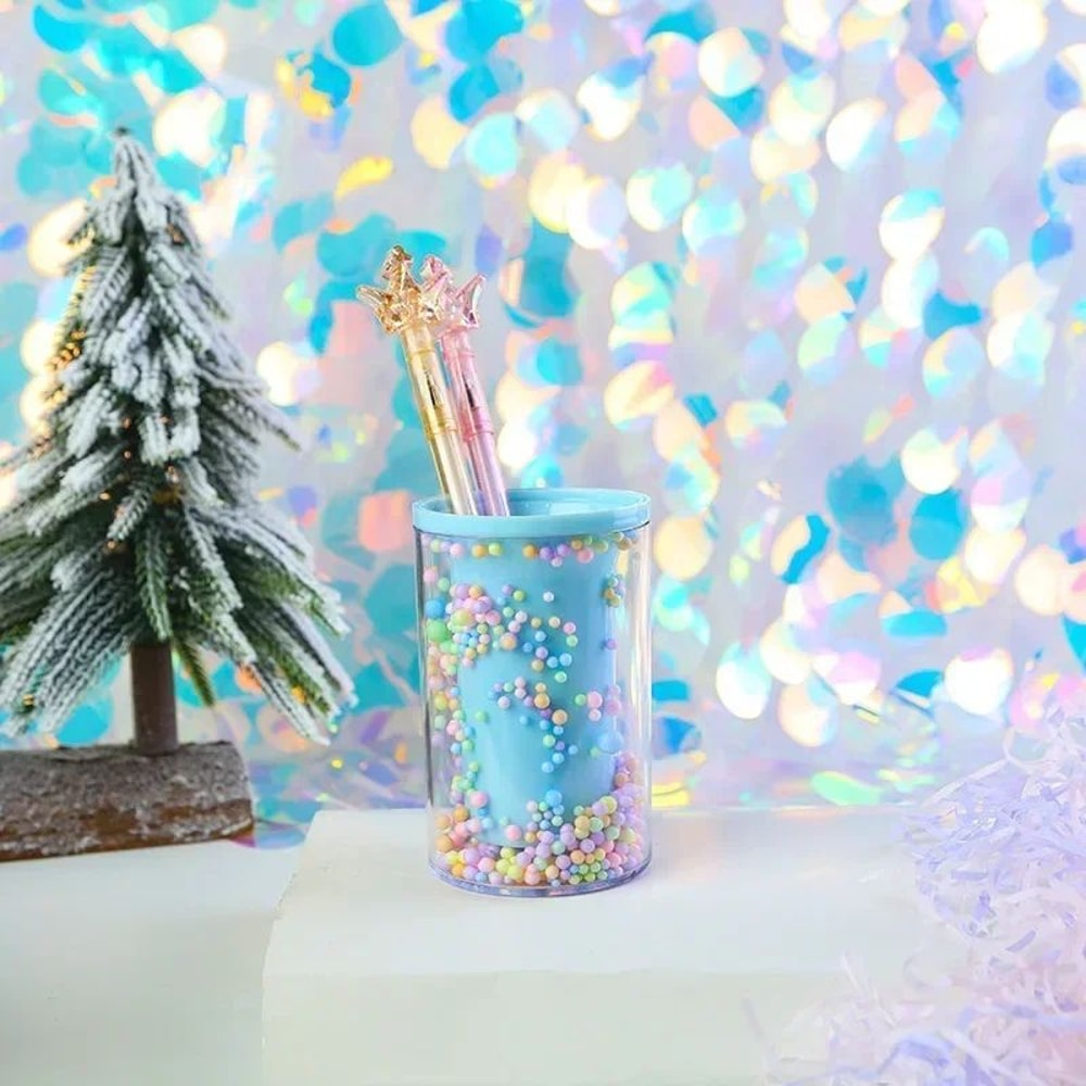 Colorful Acrylic Piggy Drawer Pen Holder And Multifunction Organizer 11