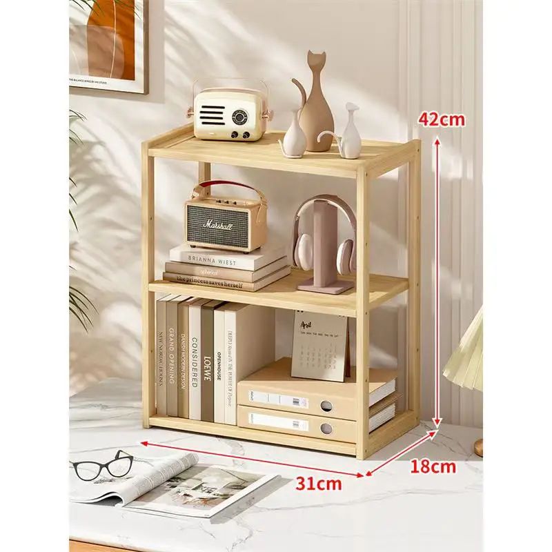 Wooden 3Layer Desktop Storage Rack Organizer 7