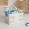 Collapsible Plastic Folding Storage Crate For Desktop Home 9