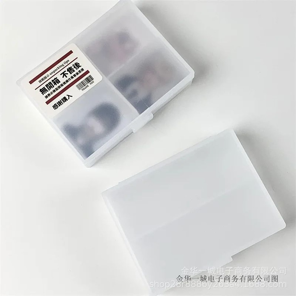Frosted Transparent Desktop Stationery Storage Box Organizer 6