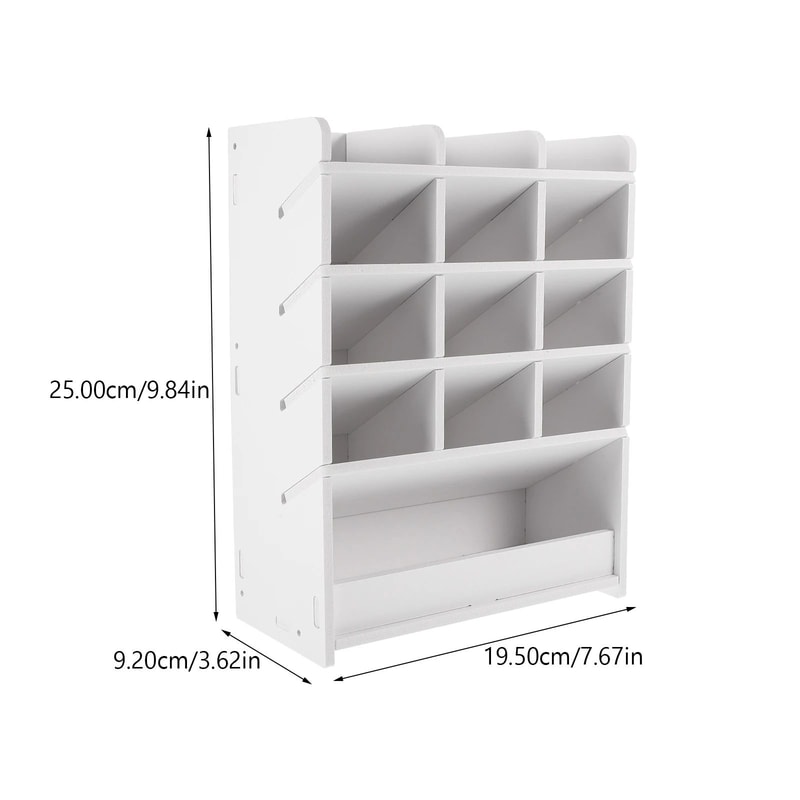 Wooden Desktop Stationery And Remote Control Organizer Box 1