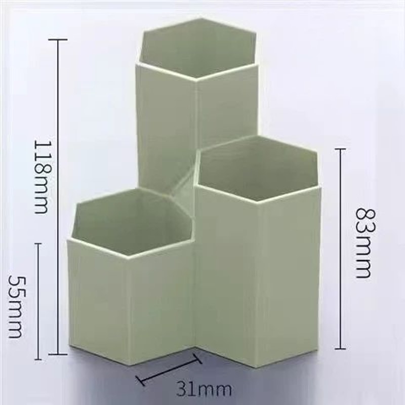 Modern White And Mint Green Multifunctional Desktop Organizer Box 6