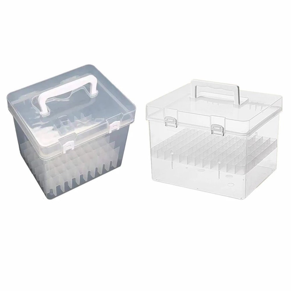 Portable Transparent Marker Pen Organizer Box 13