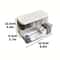 Double Layer Transparent Cable Desk Organizer Box 5