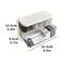 Double Layer Transparent Cable Desk Organizer Box 5