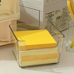 clear acrylic sticky note holder desktop organizer