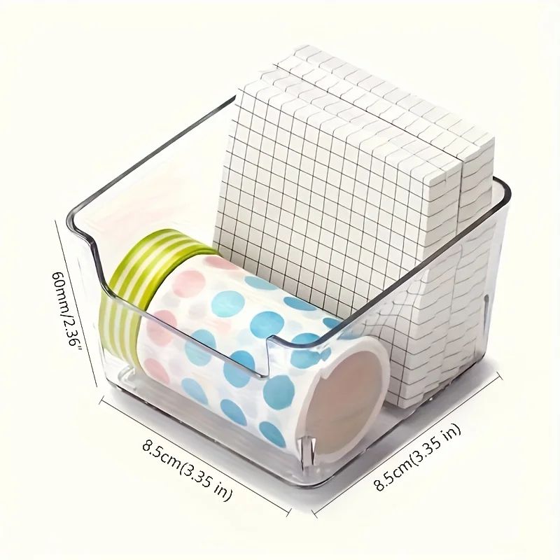Clear Acrylic Sticky Note Holder Desktop Organizer 2