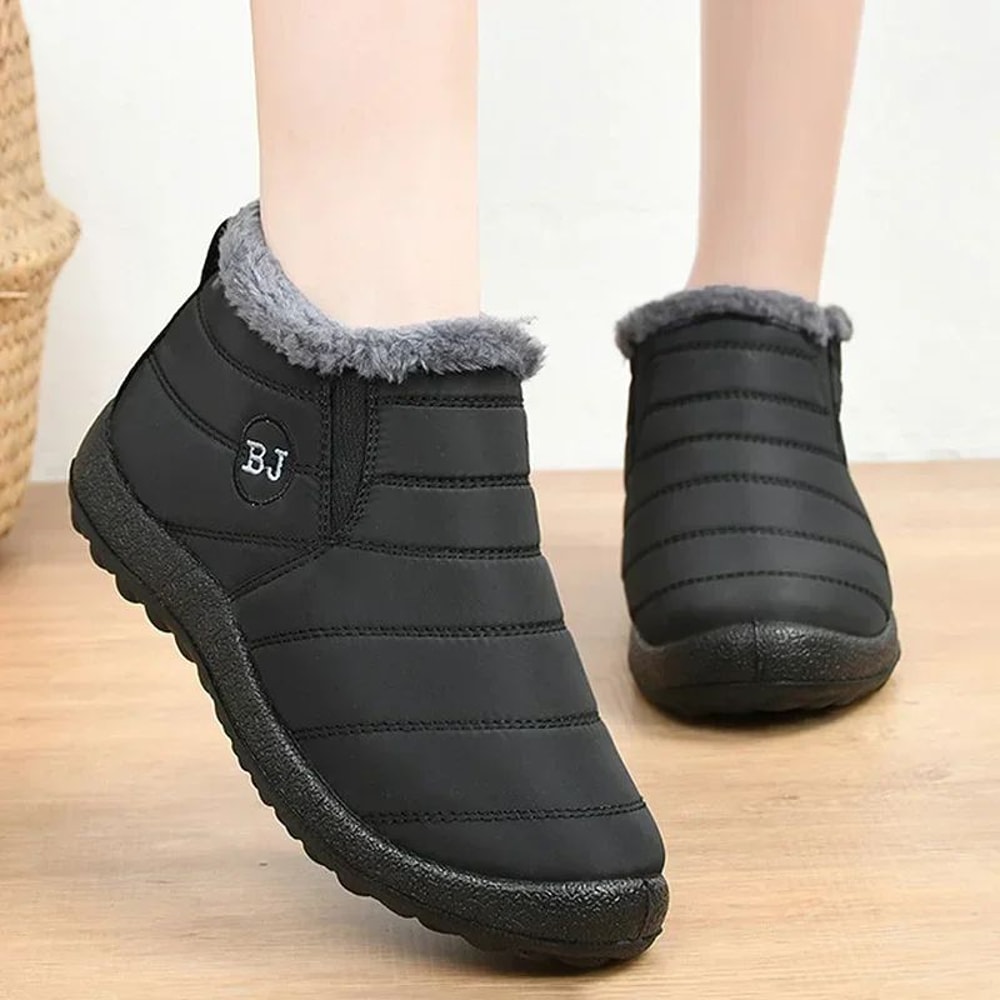 Waterproof Plush Winter Ankle Boots For Women 2