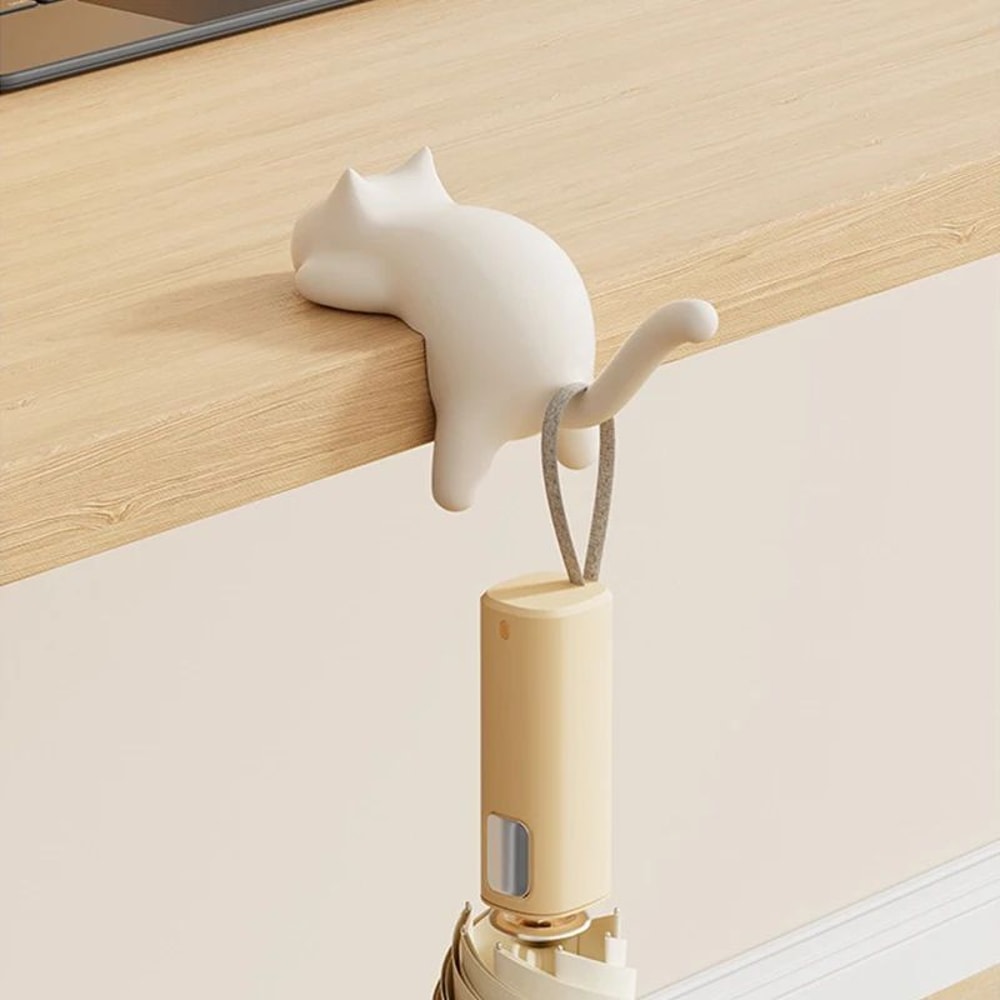 Cute Cat Table Keychain Hook Holder 7