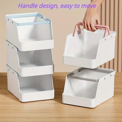 stackable plastic desktop storage box