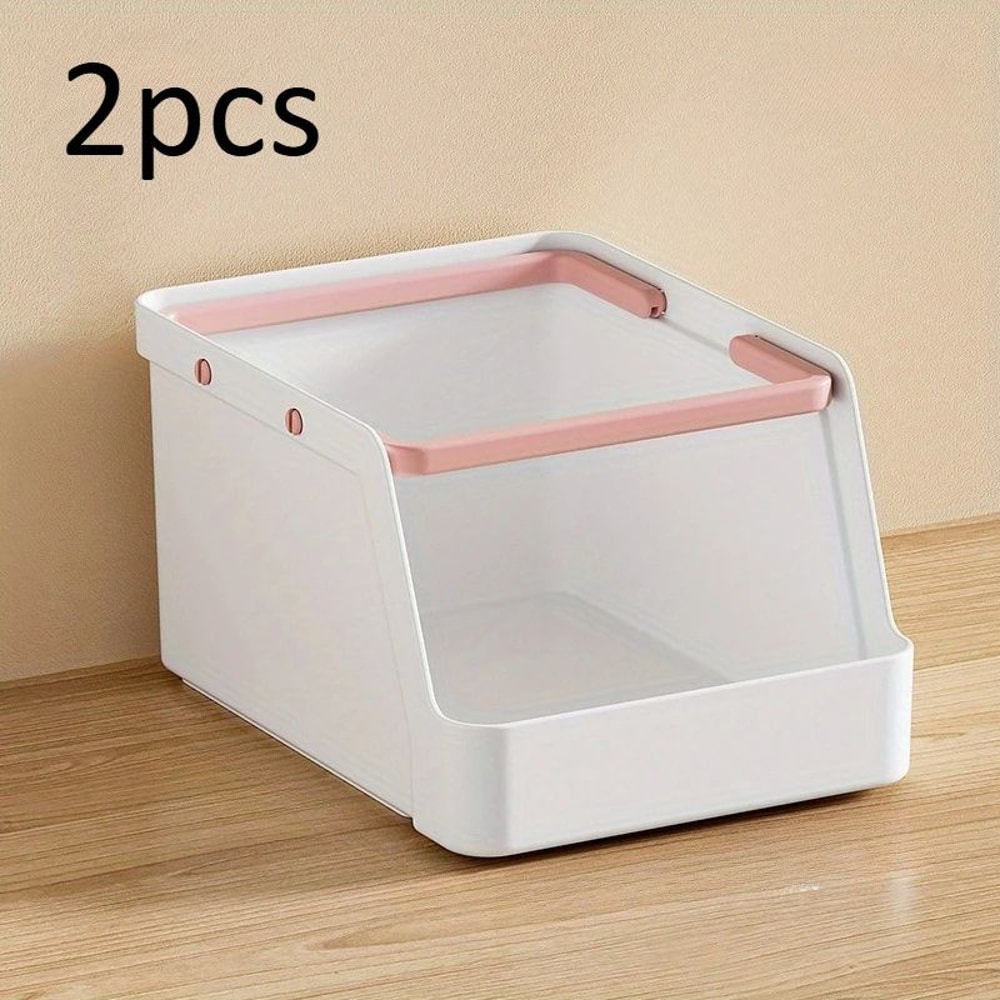 Stackable Plastic Desktop Storage Box 8