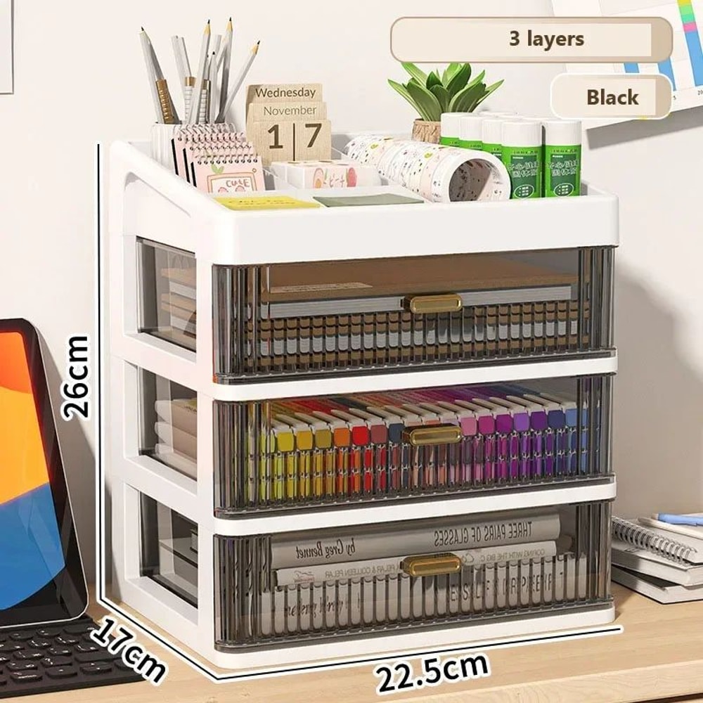 Transparent Drawer Desk Organizer Box 11
