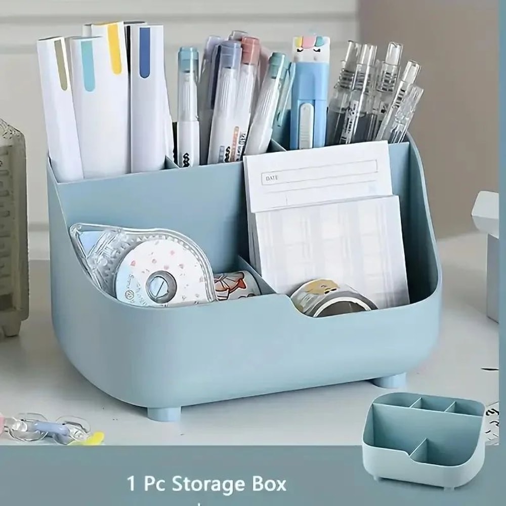 Large Capacity Desktop Organizer With Five Compartments 7