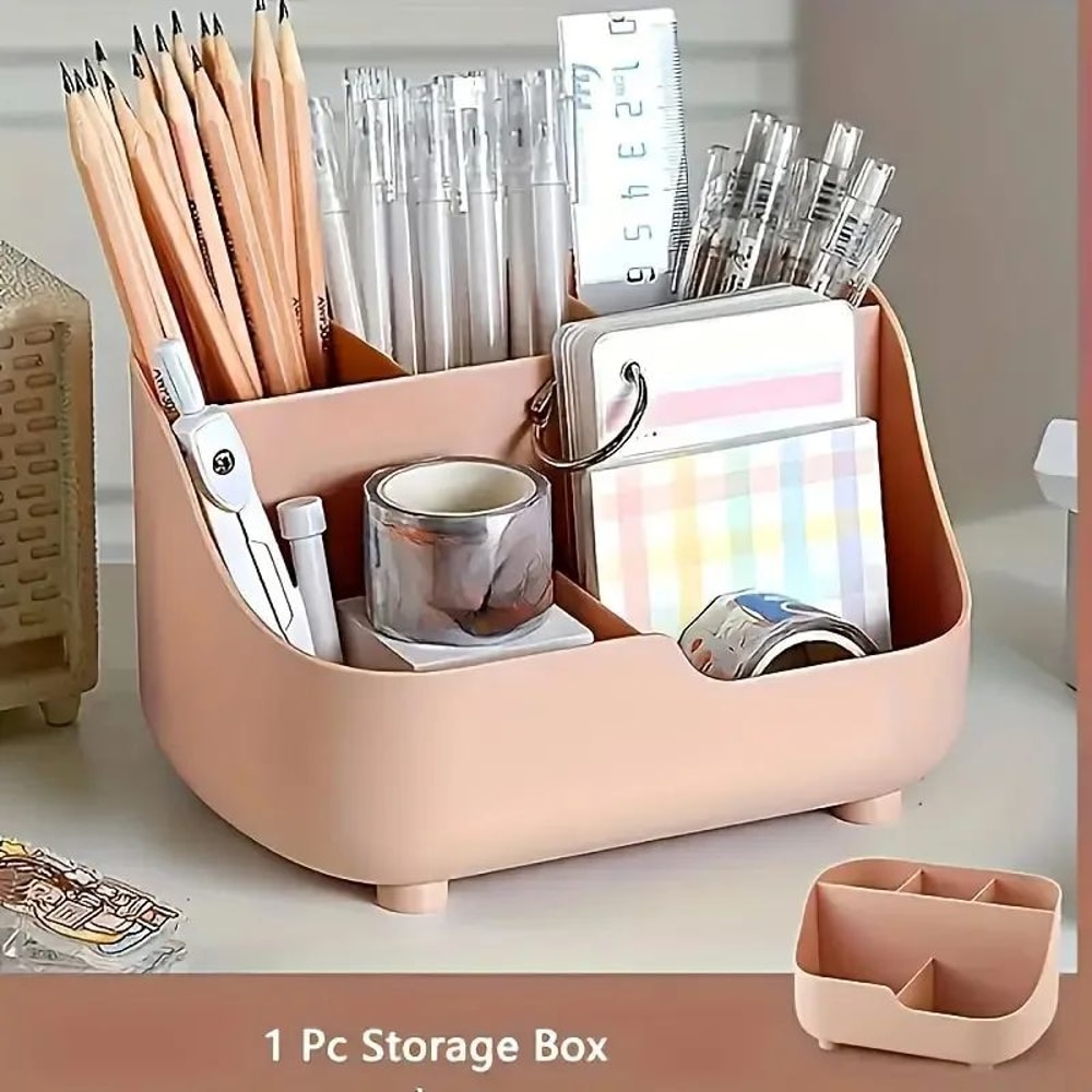 Large Capacity Desktop Organizer With Five Compartments 5