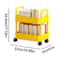 Two Tier Rolling Storage Trolley Organizer 5