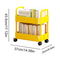 Two Tier Rolling Storage Trolley Organizer 5